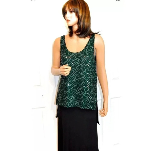 Silk Sequin Diane Von Furstenberg Emerald … - Picture 3 of 8